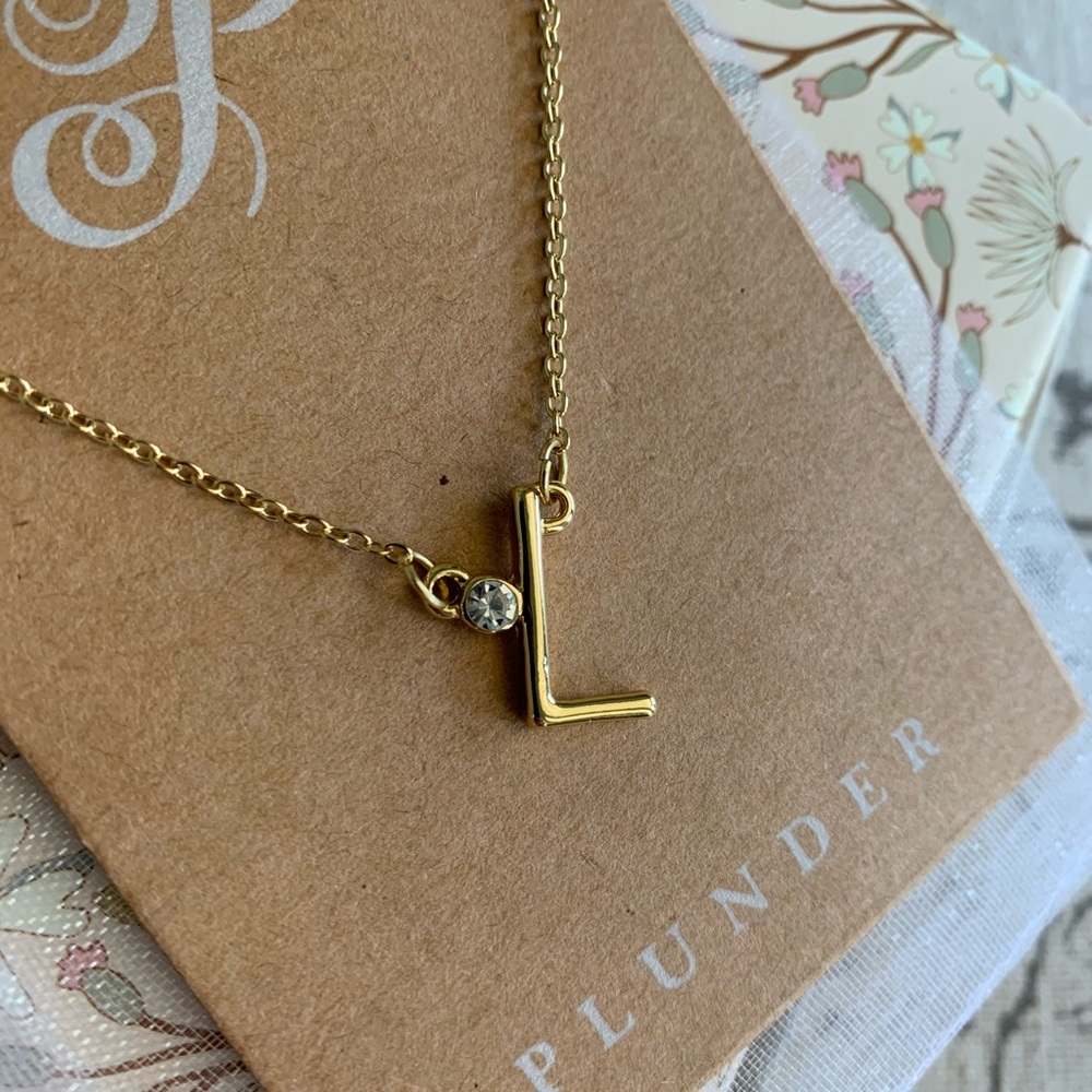 L Necklace, Presley by Plunder, NEW
